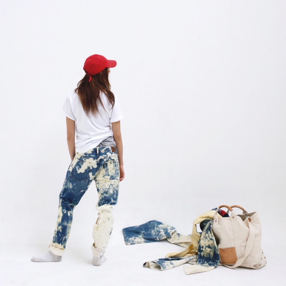 VINTAGE FUSION BLEACHED GAP SKINNY JEANS